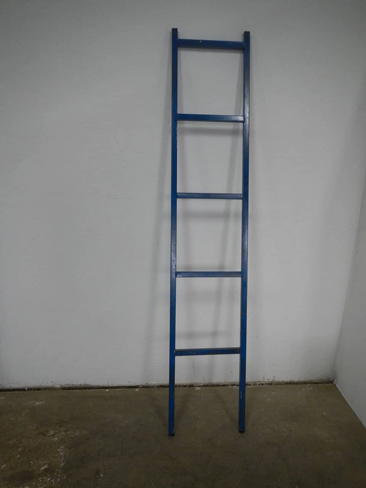 Blue metal industrial ladder, 70s 1365204