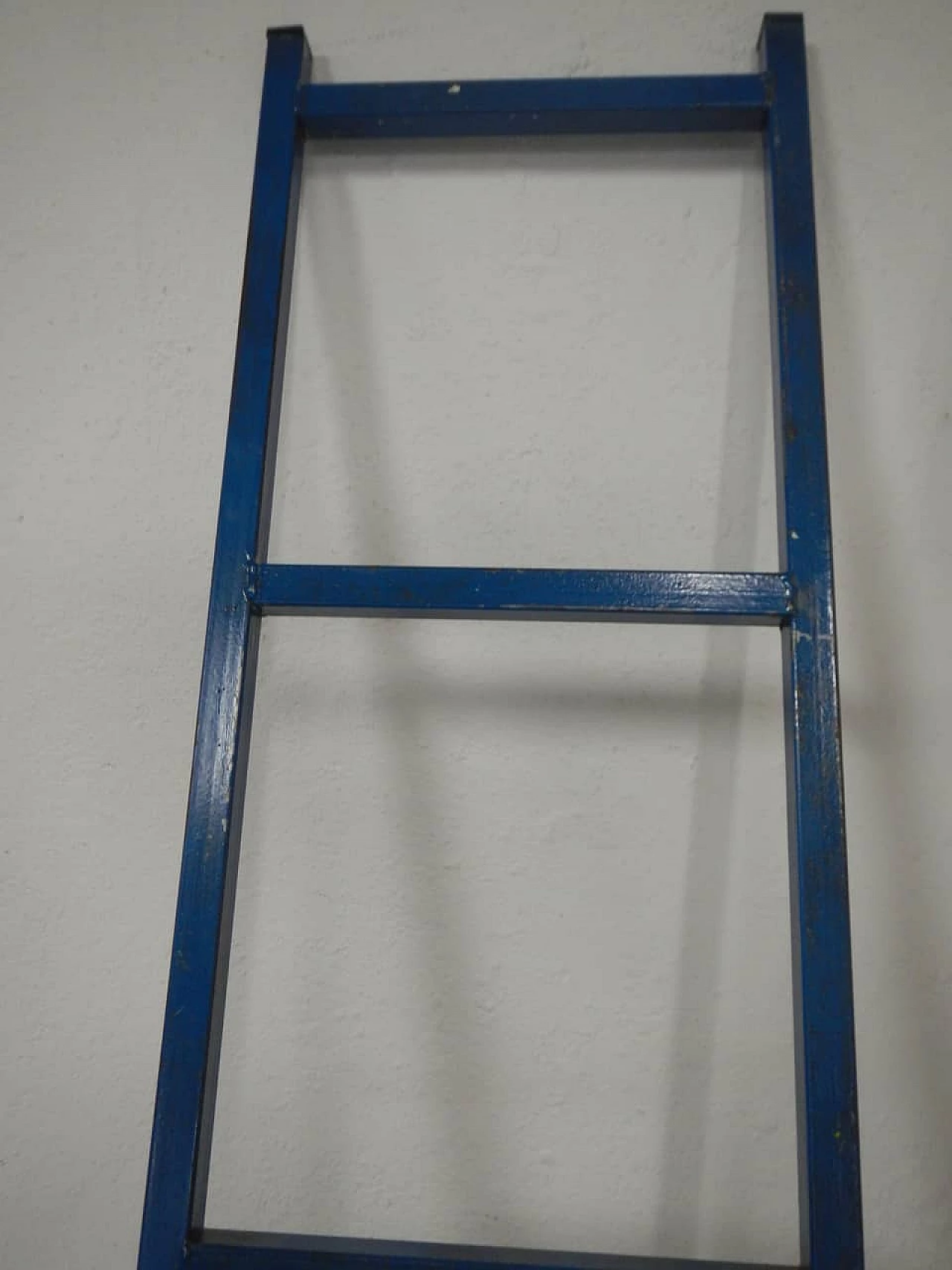 Blue metal industrial ladder, 70s 1365205