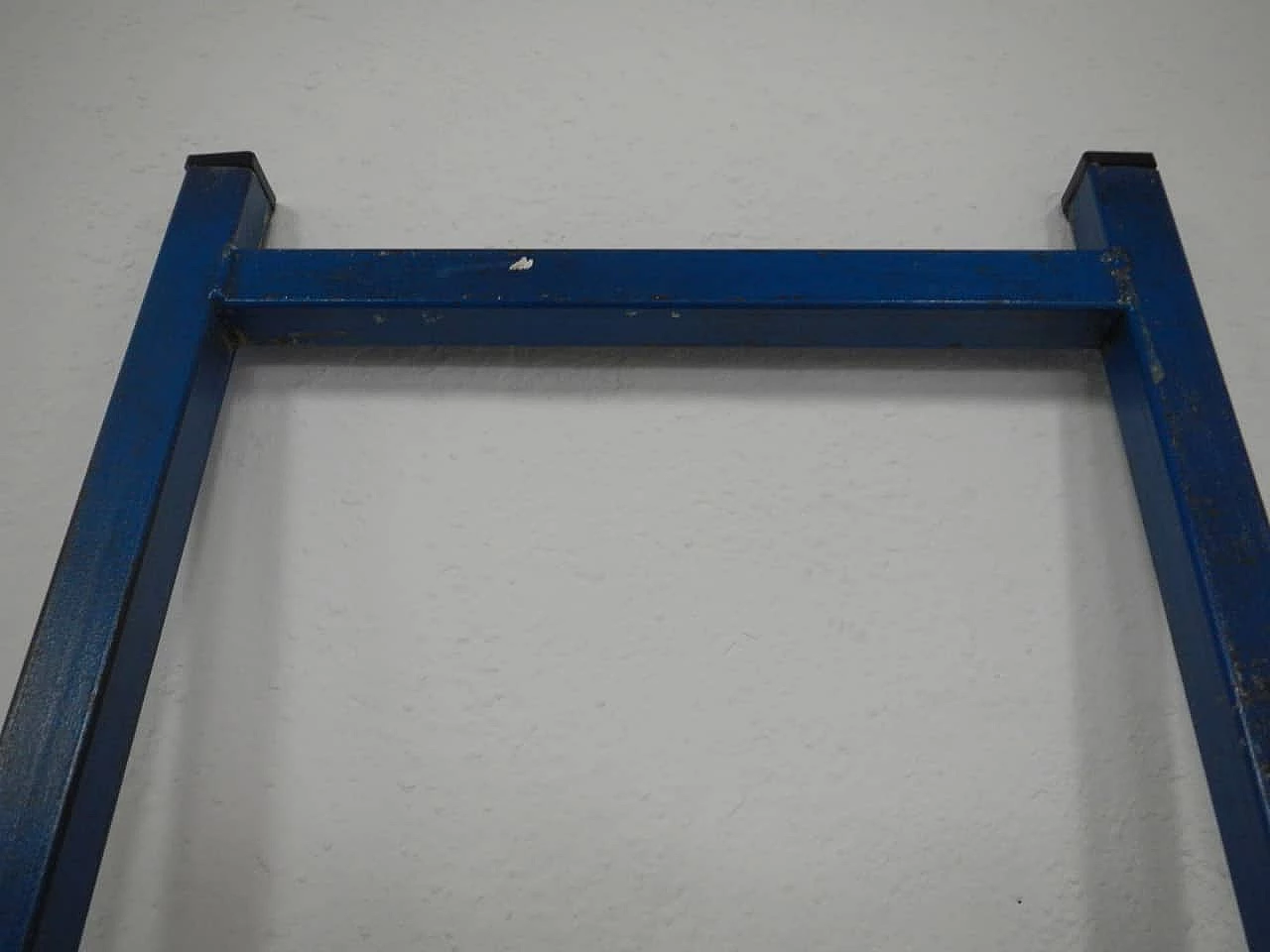 Blue metal industrial ladder, 70s 1365208