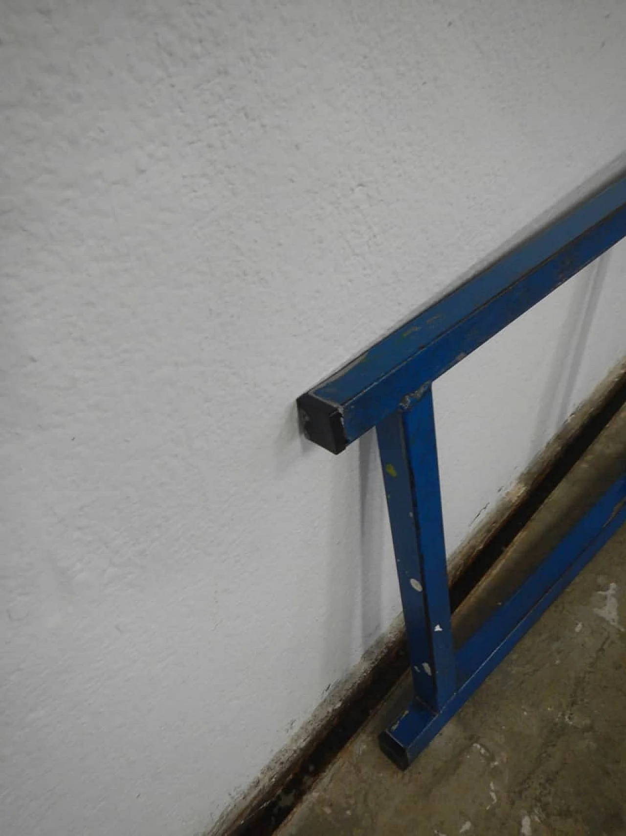 Blue metal industrial ladder, 70s 1365213