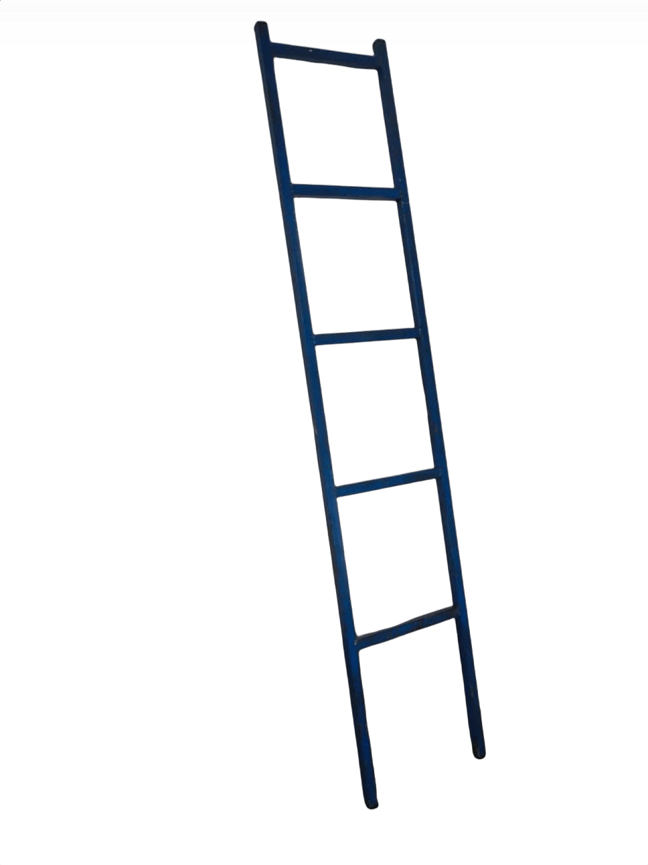 Blue metal industrial ladder, 70s 1365601