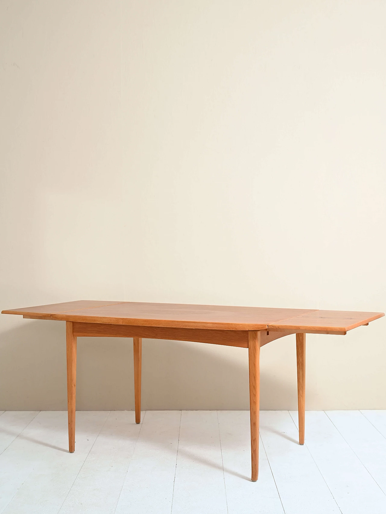 Extendable teak dining table, 1960s 1366128