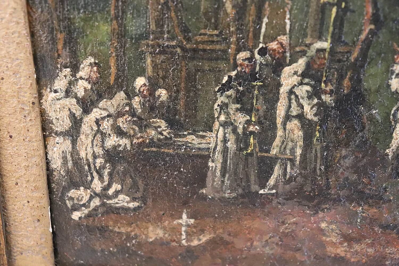 Funeral scene, oil painting, 18th century 1366518