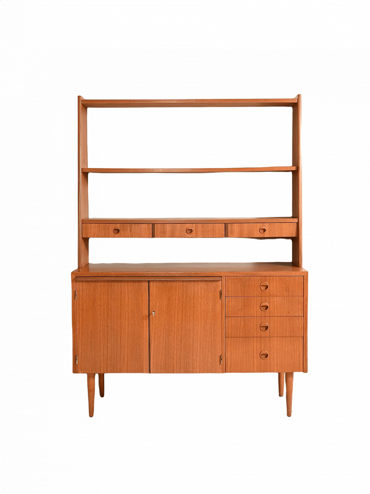 Swedish teak bookcase with pull-out shelf, 1960s 1367378
