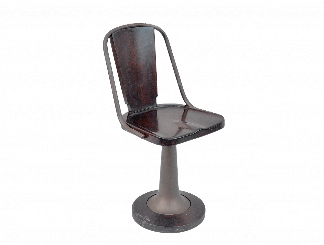 Transatlantic chair in brass and mahogany, 1920s 1368801