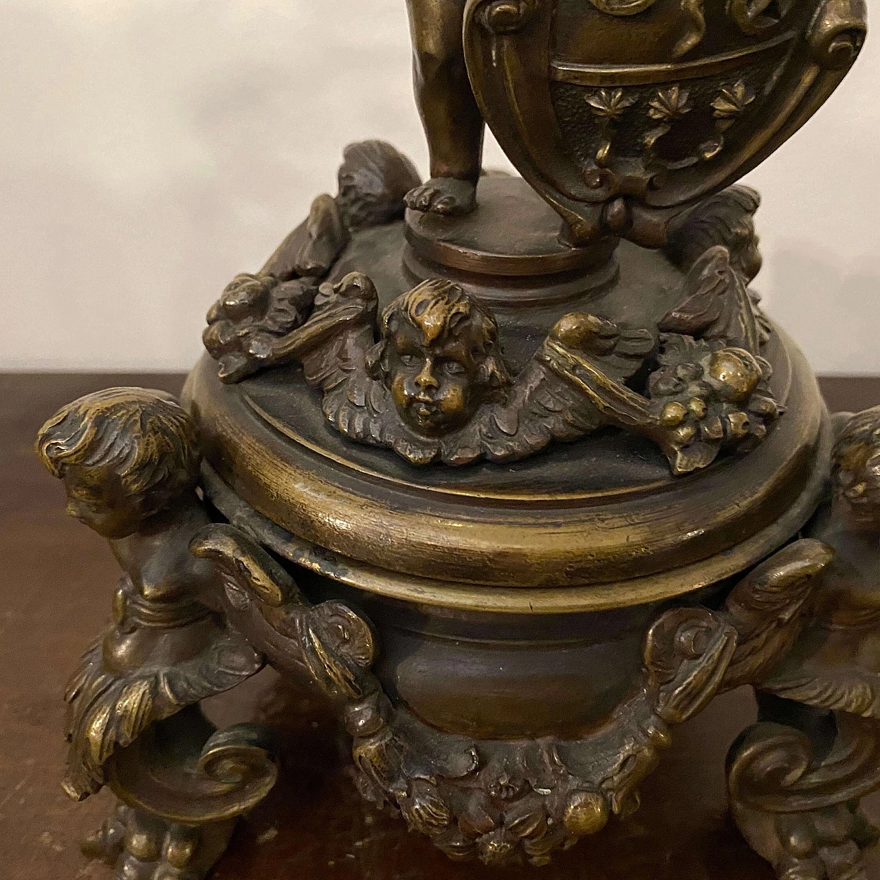 Art Nouveau bronze inkwell by Antonio Pandiani, 19th century 1368986