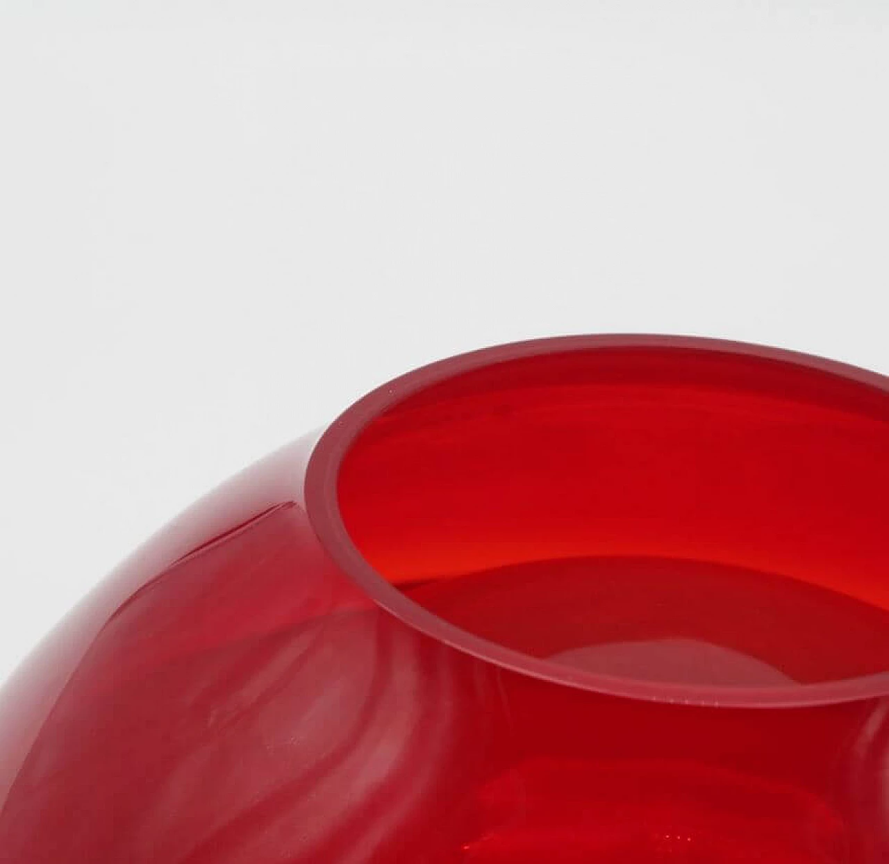 Red Murano glass bowl, 1970s 1370868