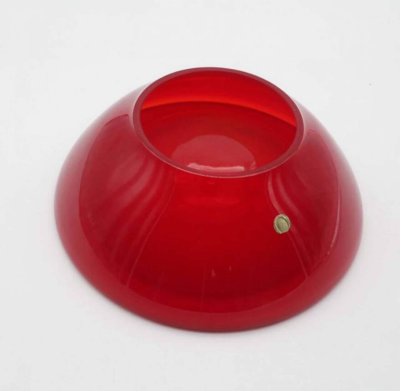 Red Murano glass bowl, 1970s 1370869