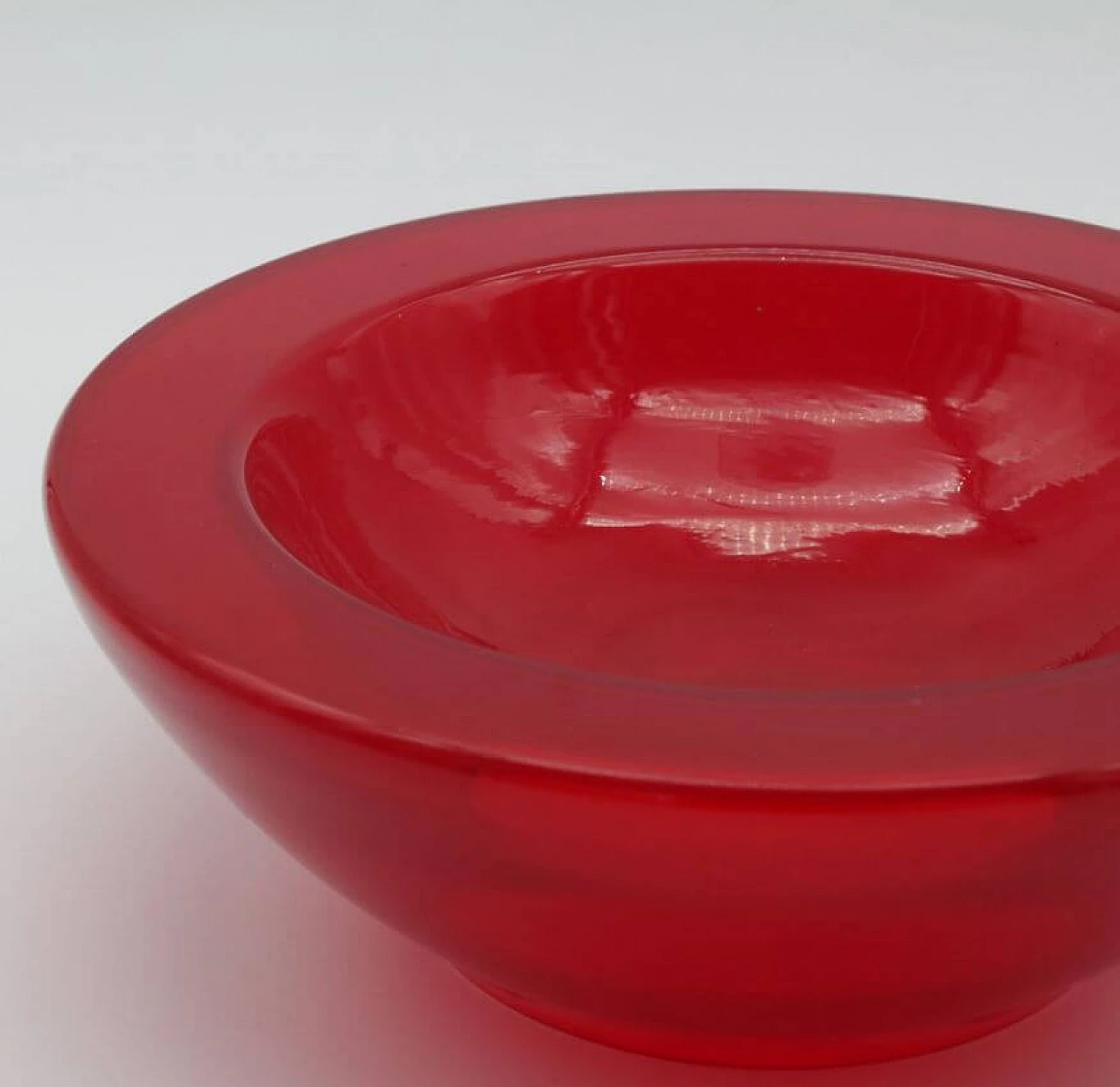 Red Murano glass bowl, 1970s 1370870