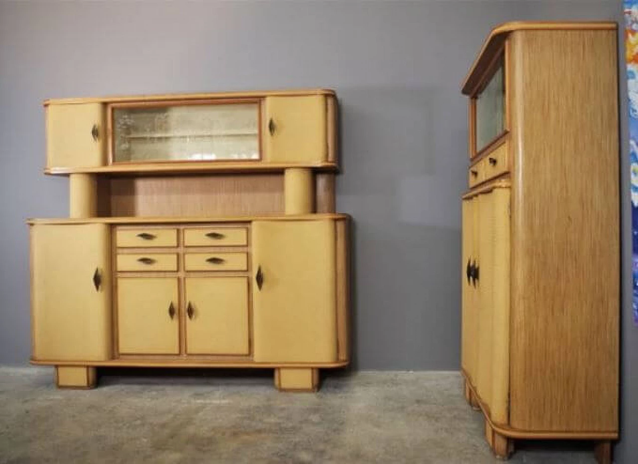 Pair of beech sideboards, 1950s 1371962