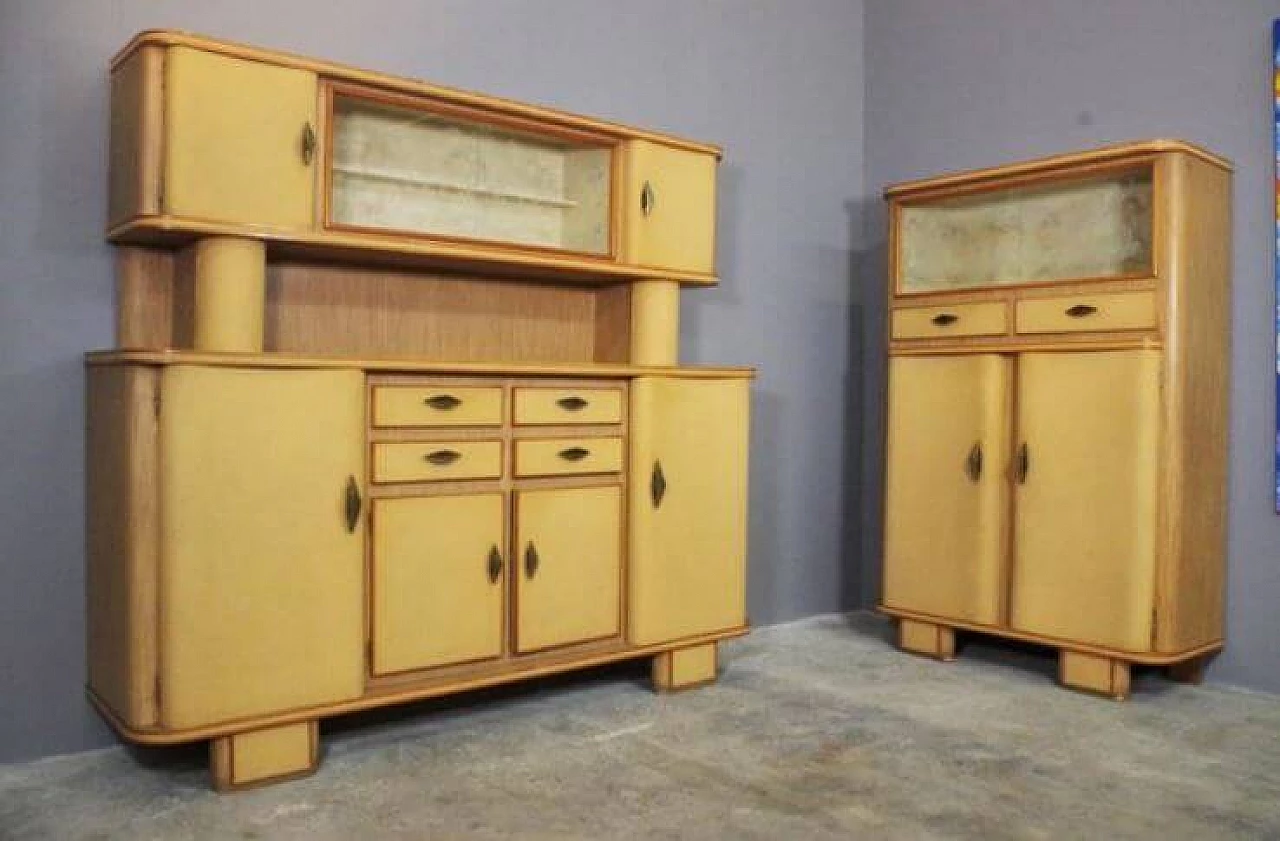 Pair of beech sideboards, 1950s 1371977