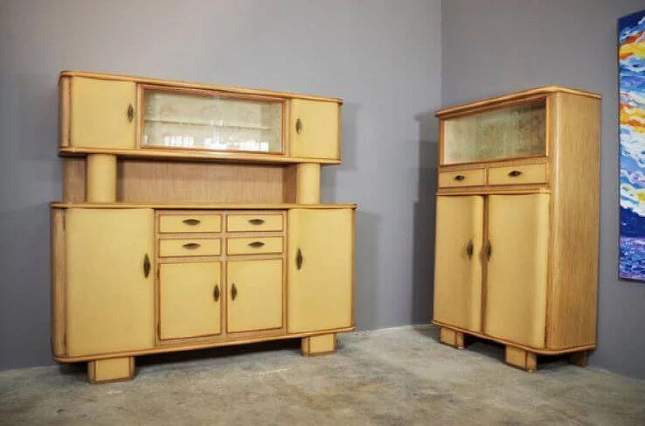 Pair of beech sideboards, 1950s 1371978