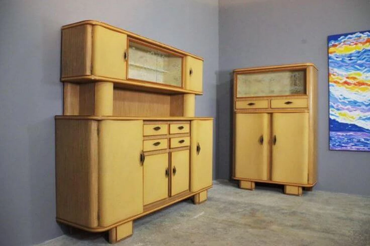 Pair of beech sideboards, 1950s 1371979