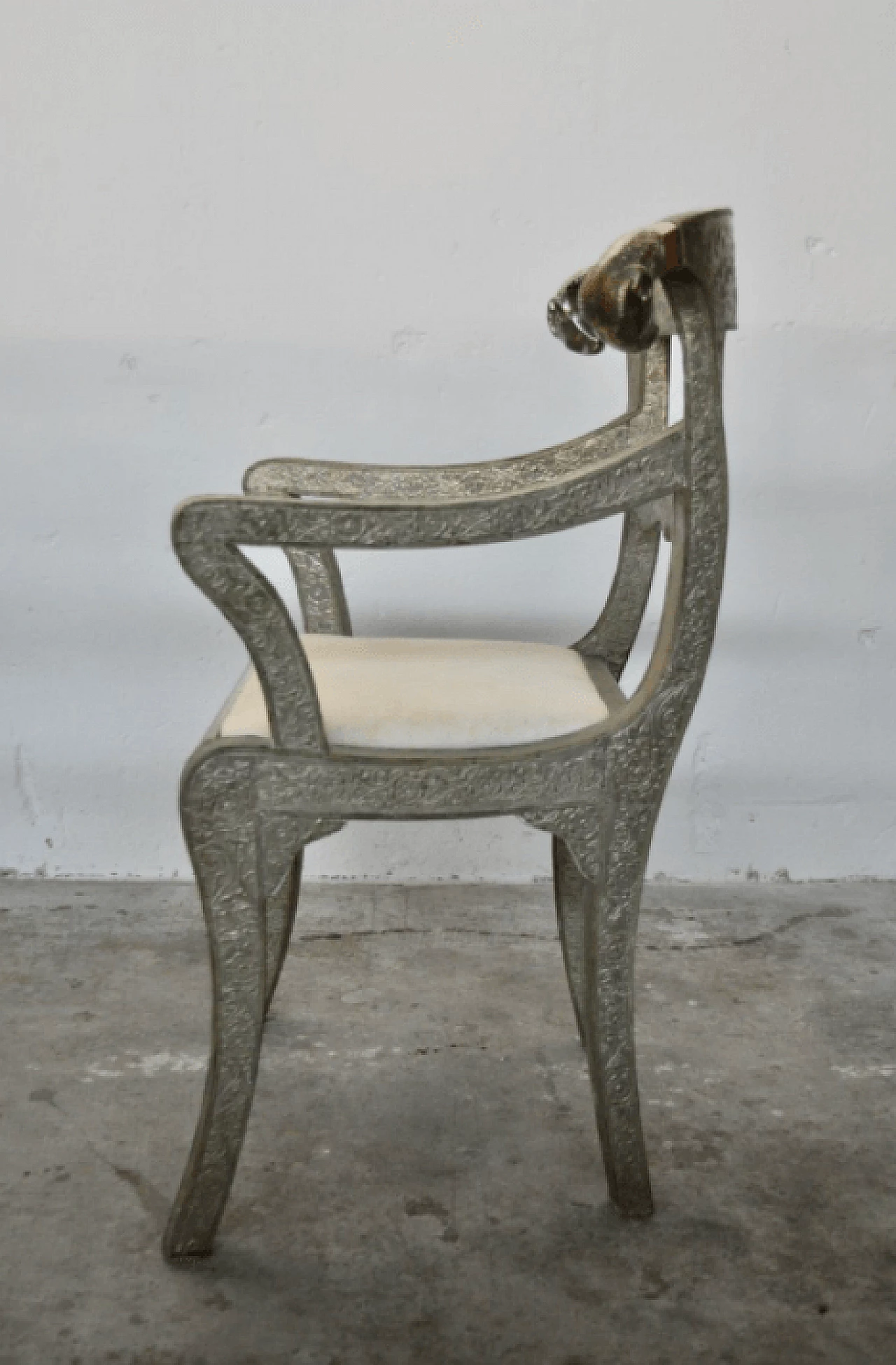 3 Silver armchairs, 1980s 1373339