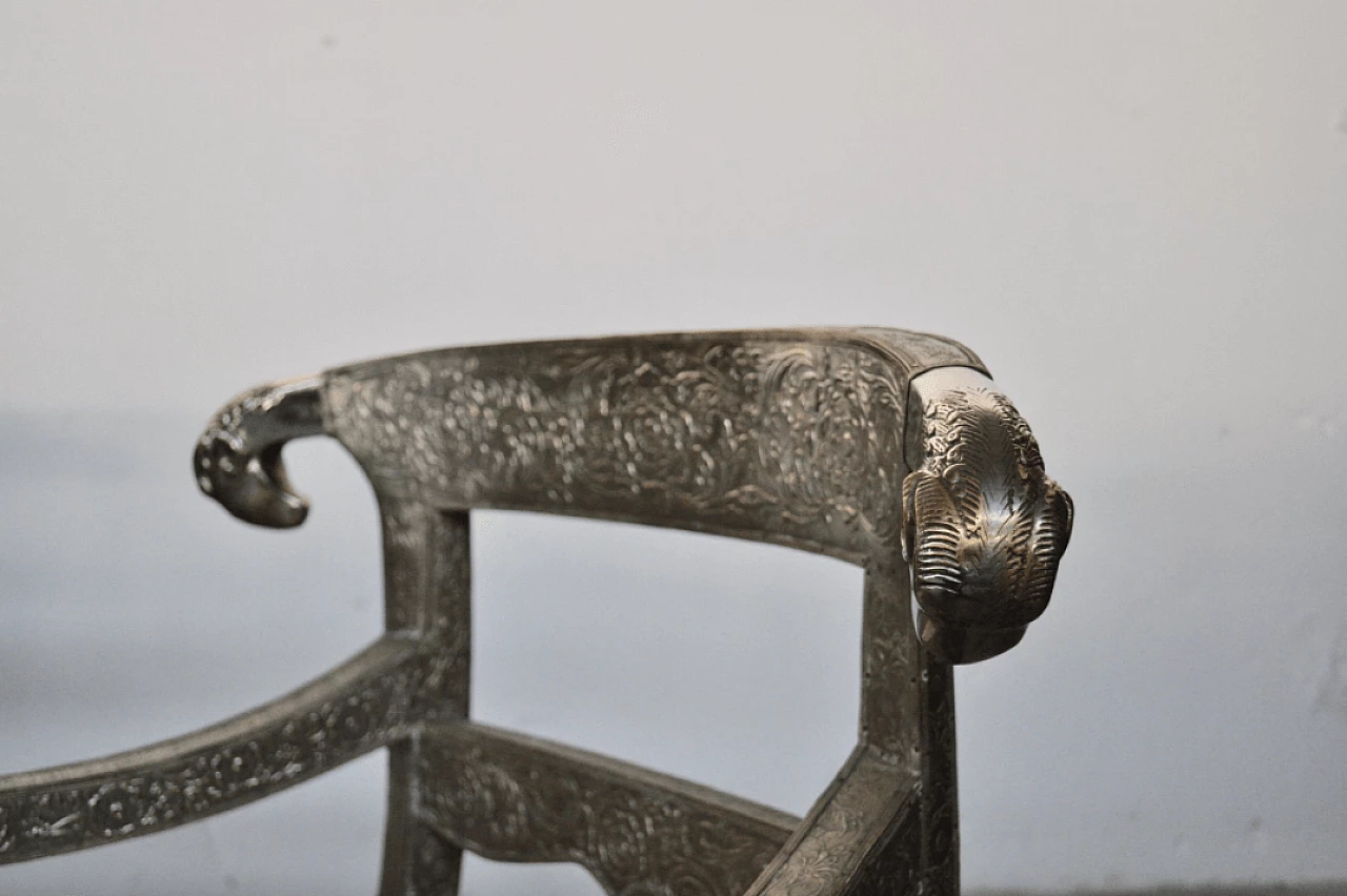 3 Silver armchairs, 1980s 1373340