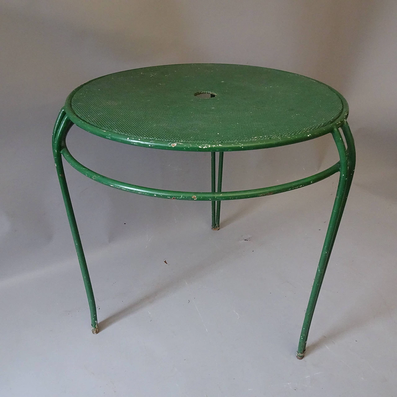 Green iron garden table, 1950s 1378205