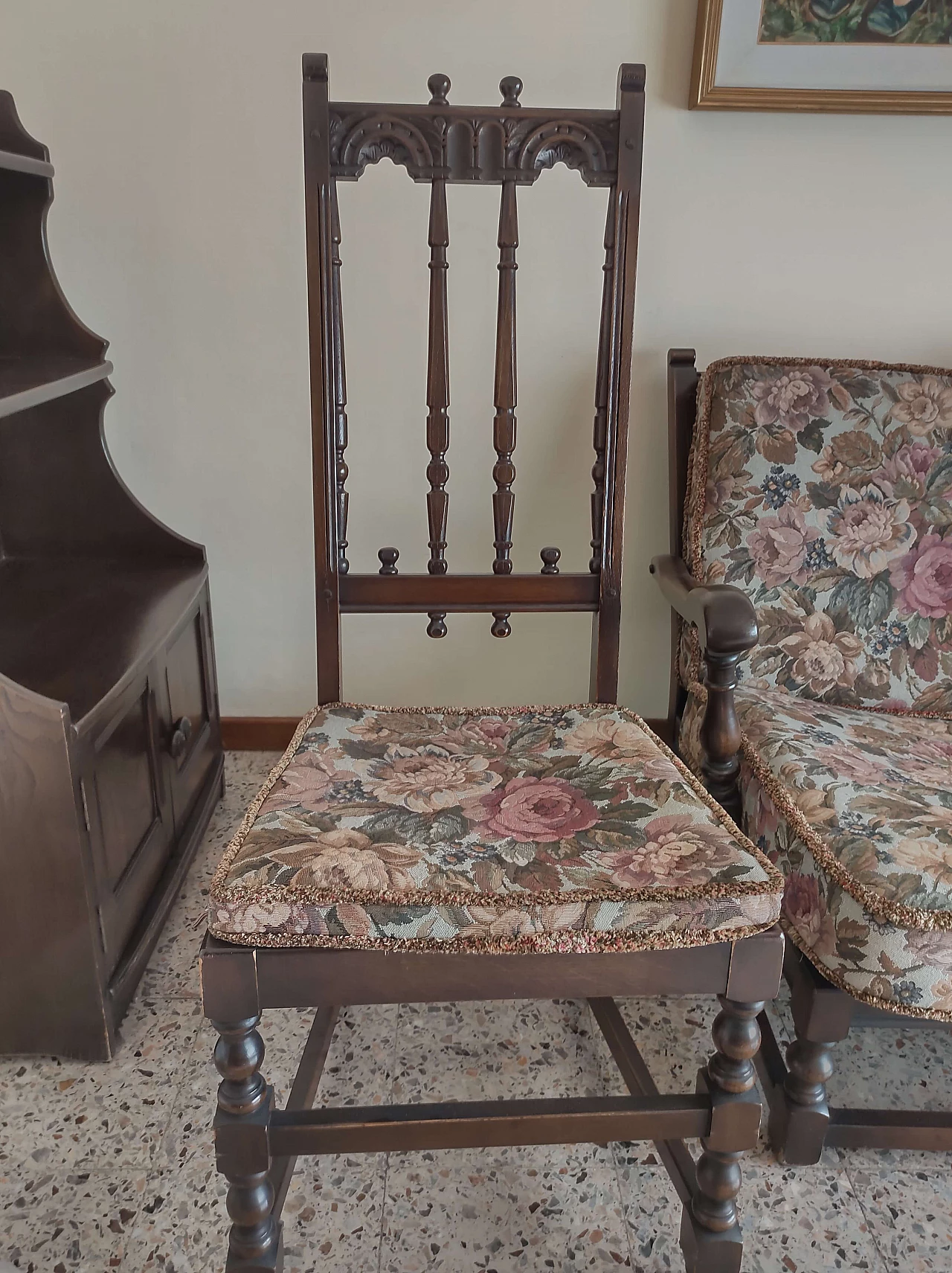 4 Colonial-style chairs, 1950s 1380928