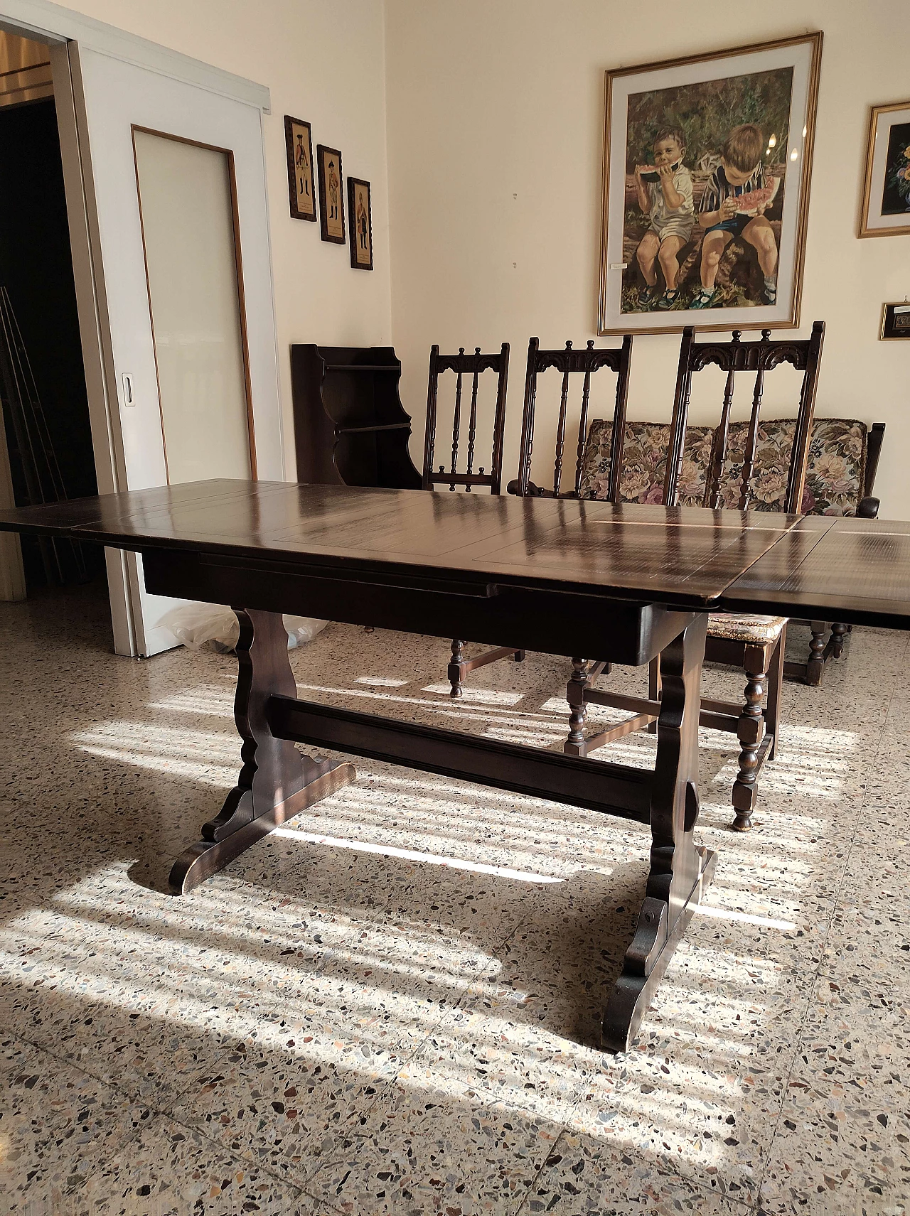 English colonial-style extending table by Ercol, 1950s 1380956