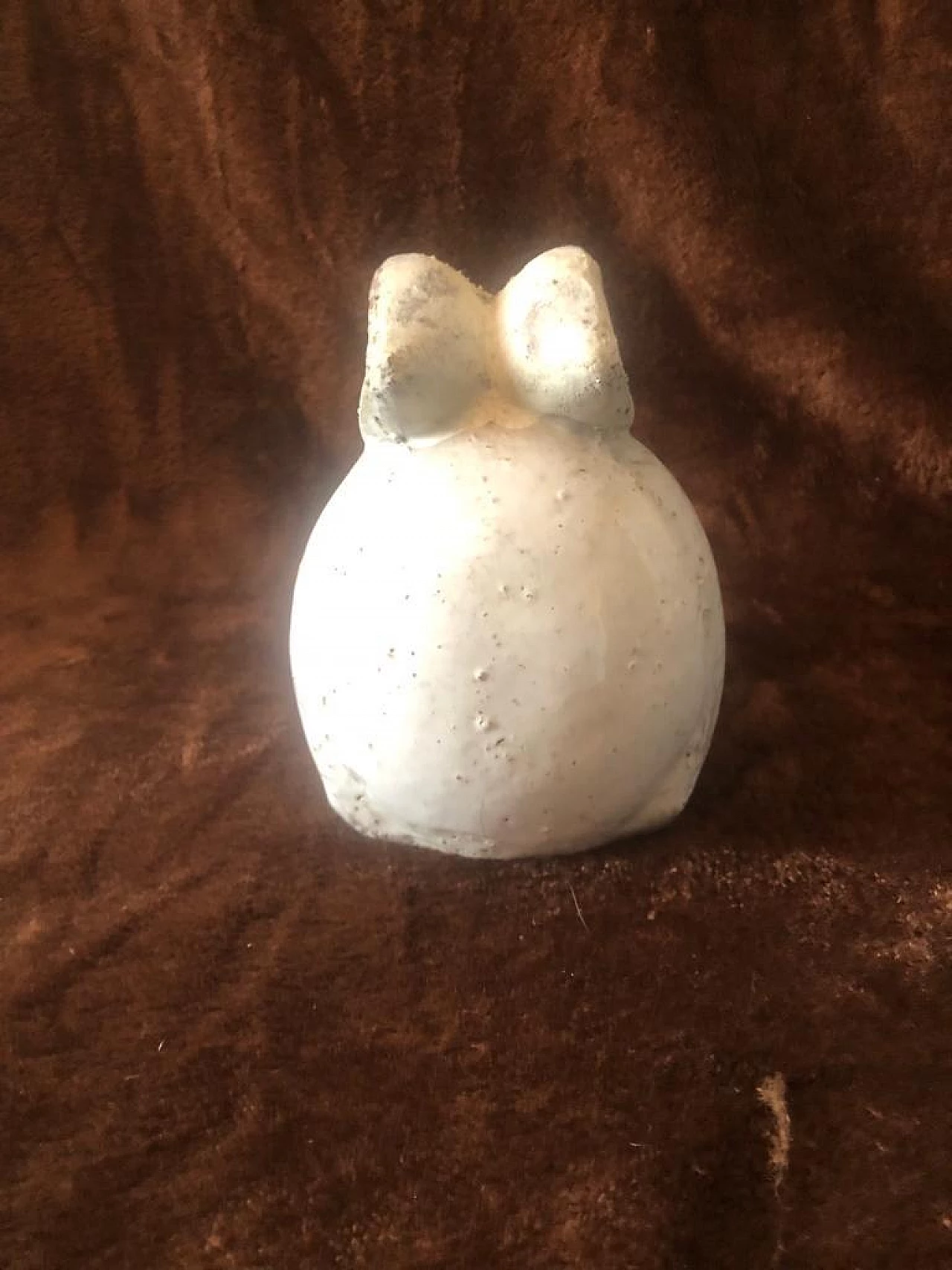 White glazed terracotta bunny, 1940s 1381917