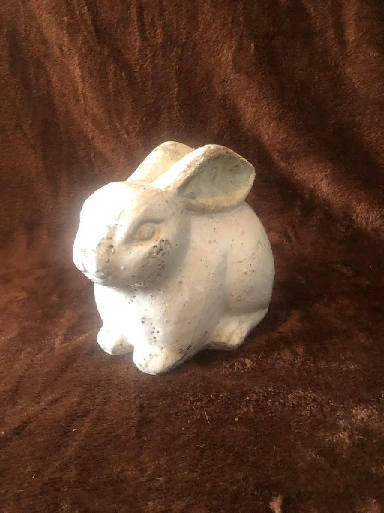 White glazed terracotta bunny, 1940s 1381927