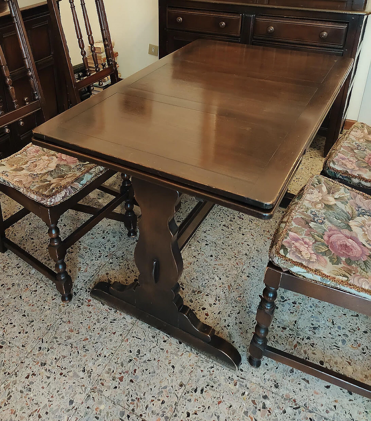 English colonial-style extending table by Ercol, 1950s 1394076