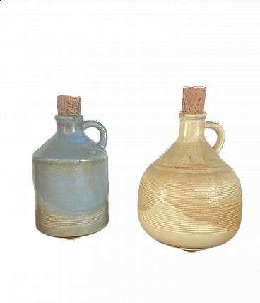 Pair of bottles by IP ceramics, 60s