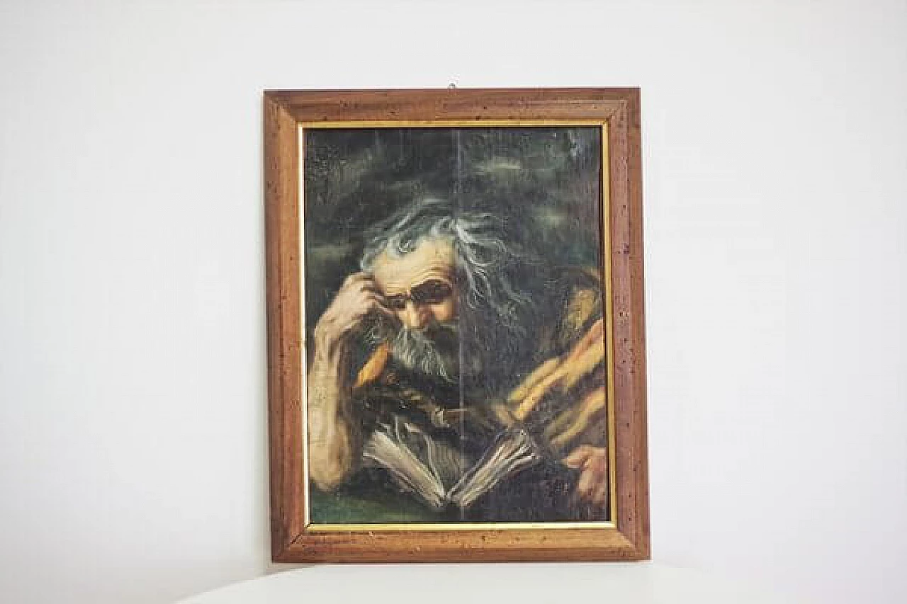 St. Jerome in meditation, oil painting on canvas, 1950s 1406986