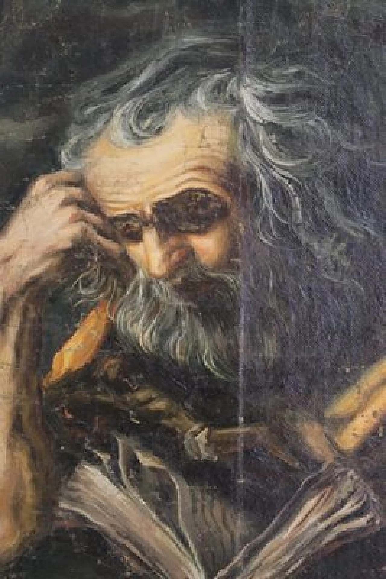 St. Jerome in meditation, oil painting on canvas, 1950s 1406990