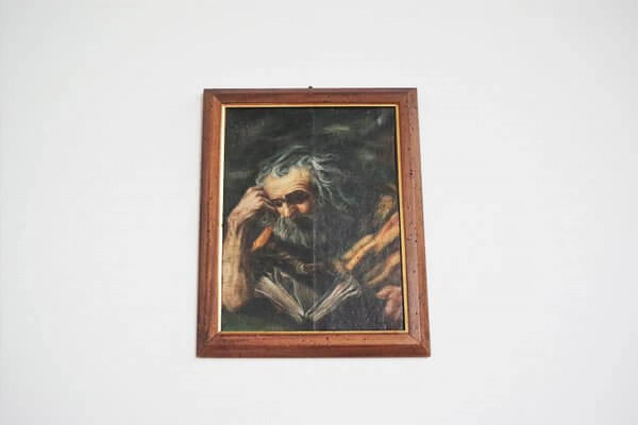 St. Jerome in meditation, oil painting on canvas, 1950s 1406996