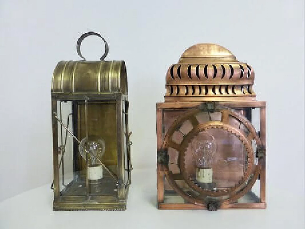 Pair of copper lanterns, 1950s 1407182