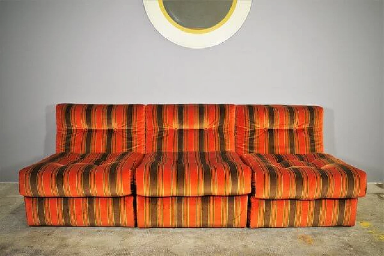 3 Striped armchairs, 1970s 1409778