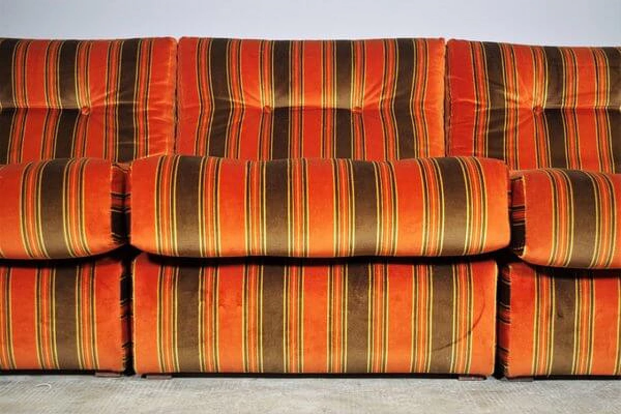 3 Striped armchairs, 1970s 1409780