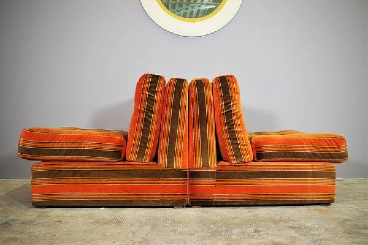 3 Striped armchairs, 1970s 1409787