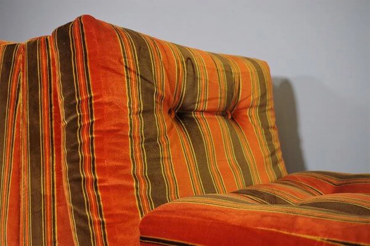 3 Striped armchairs, 1970s 1409789