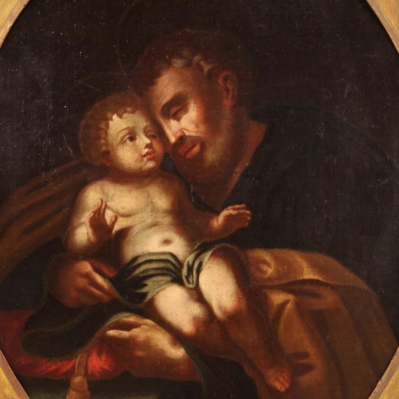 Religious painting Saint Joseph with Child, 18th century 1409900