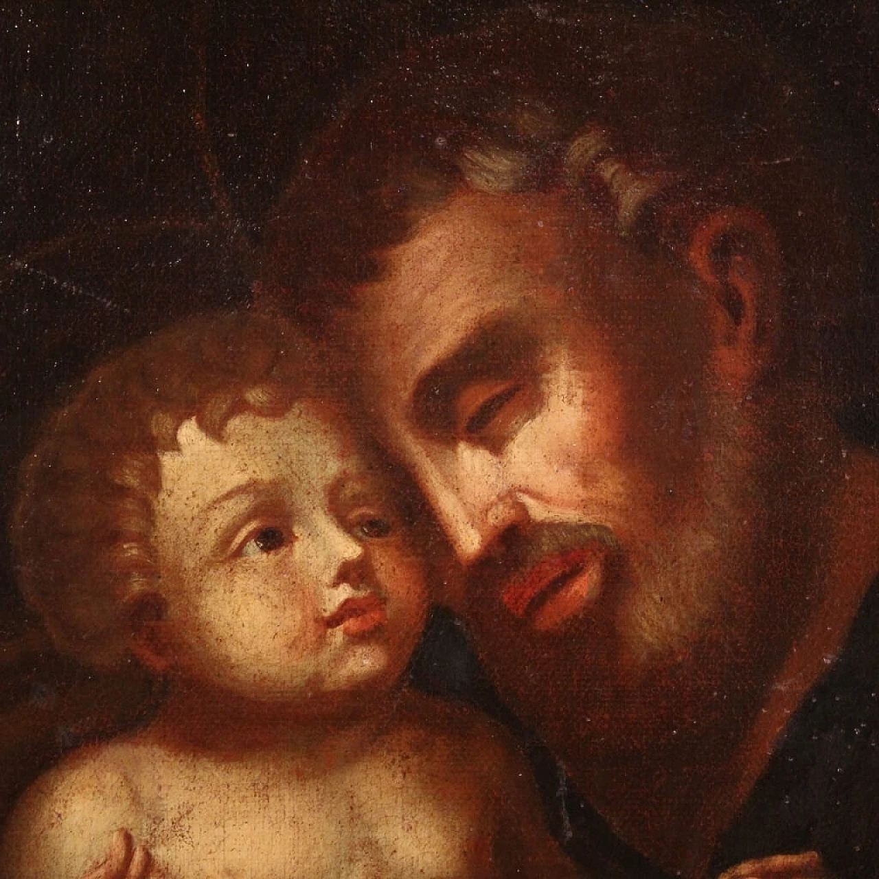 Religious painting Saint Joseph with Child, 18th century 1409905