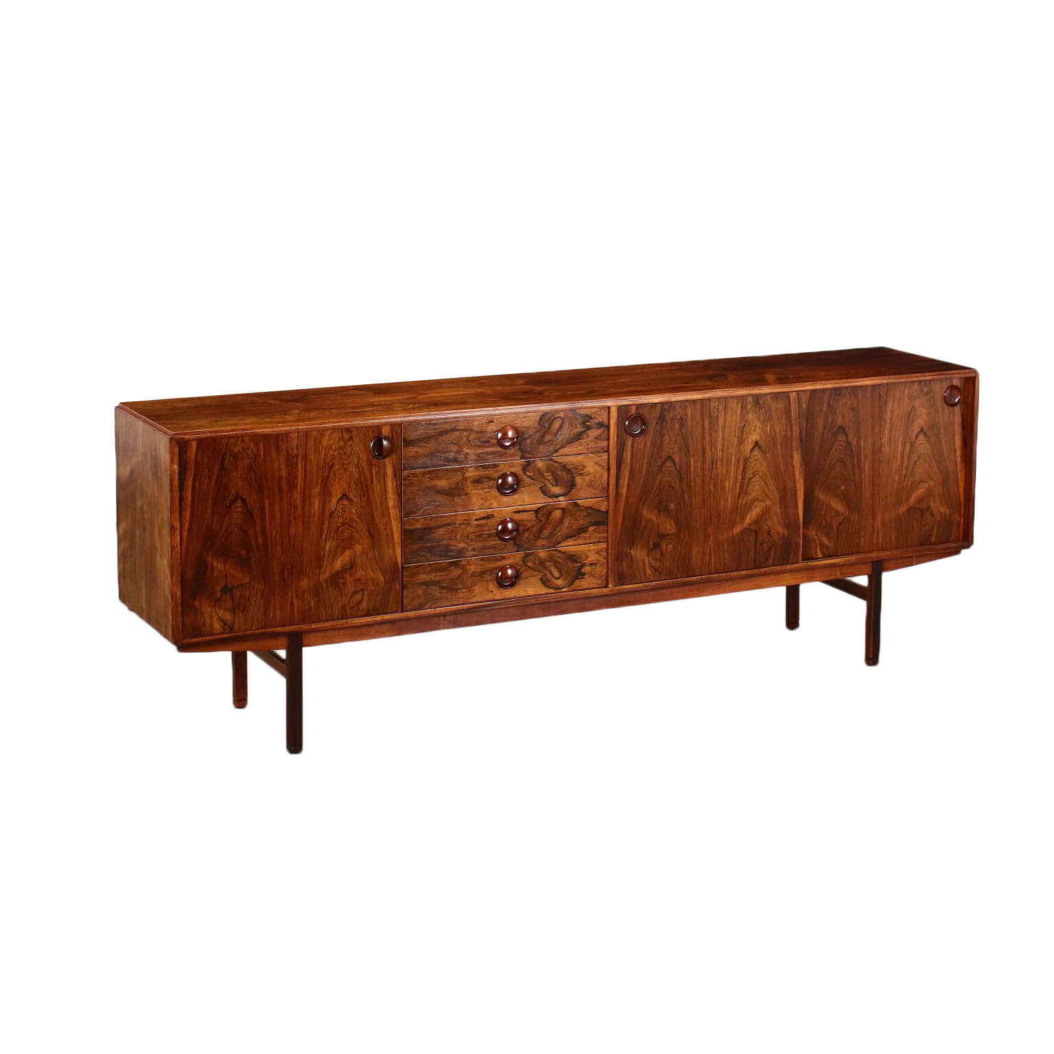 CREDENZA DESIGN MOBILE ANNI 70 SIDEBOARD VINTAGE LEGNO IMPIALLACCIATA  DISPENSA