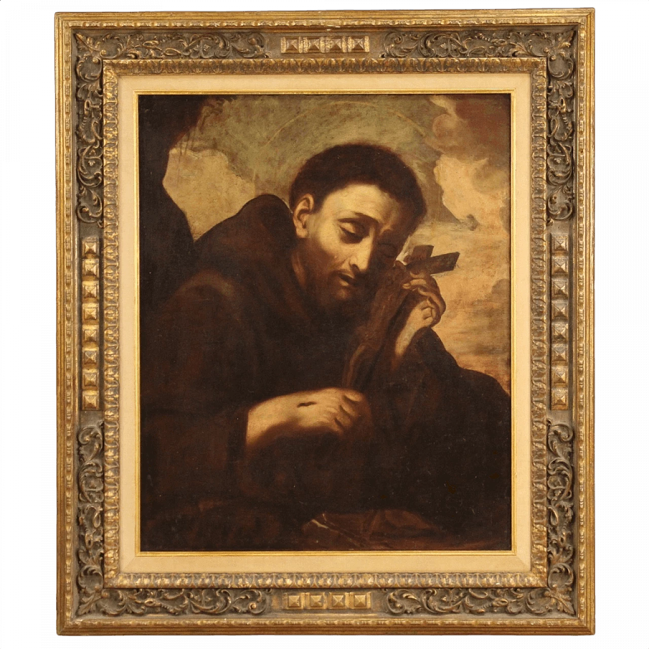 Oil painting on canvas depicting Saint Francis, 18th century 1444283