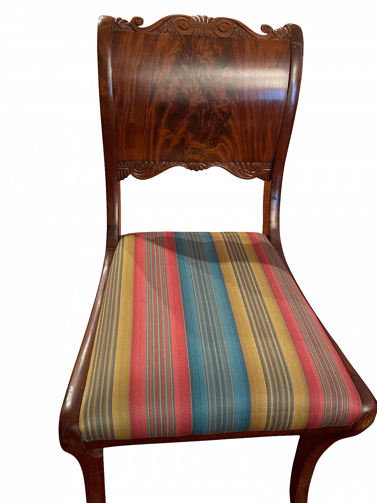 Chair with striped seat upholstery, 1960s 1444557