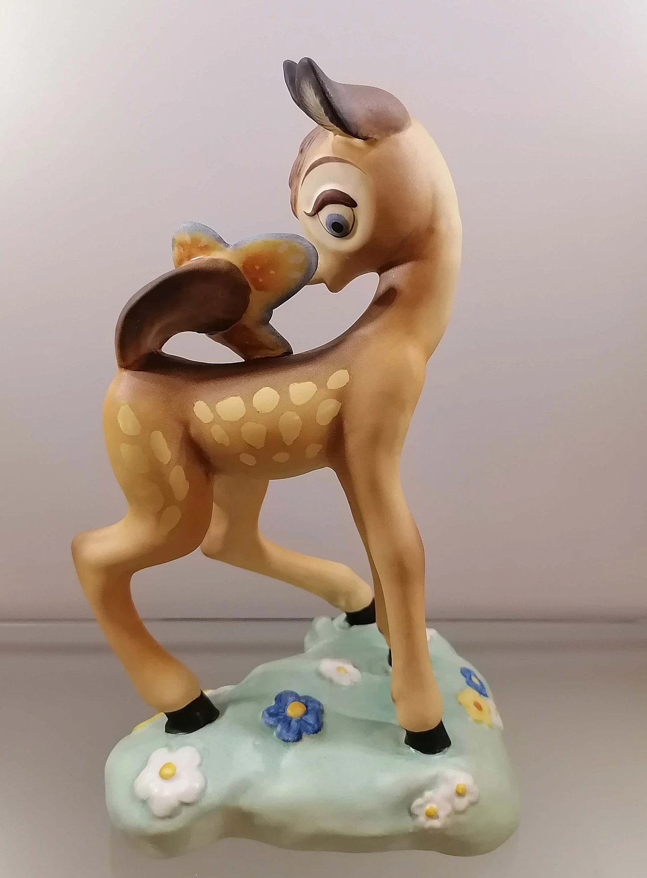 Scultura in ceramica di Bambi della serie Walt Disney per Lenci, anni '40 1445391