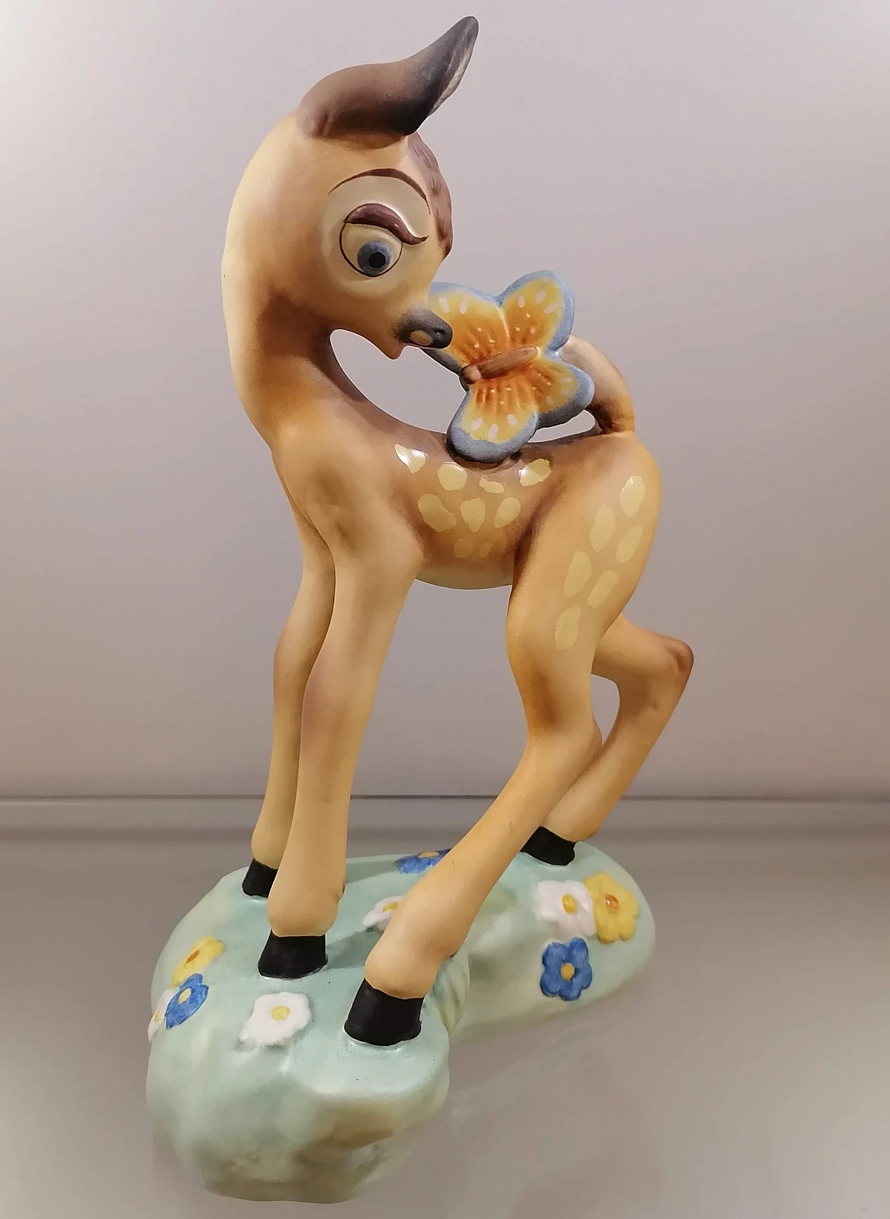 Scultura in ceramica di Bambi della serie Walt Disney per Lenci, anni '40 1445393