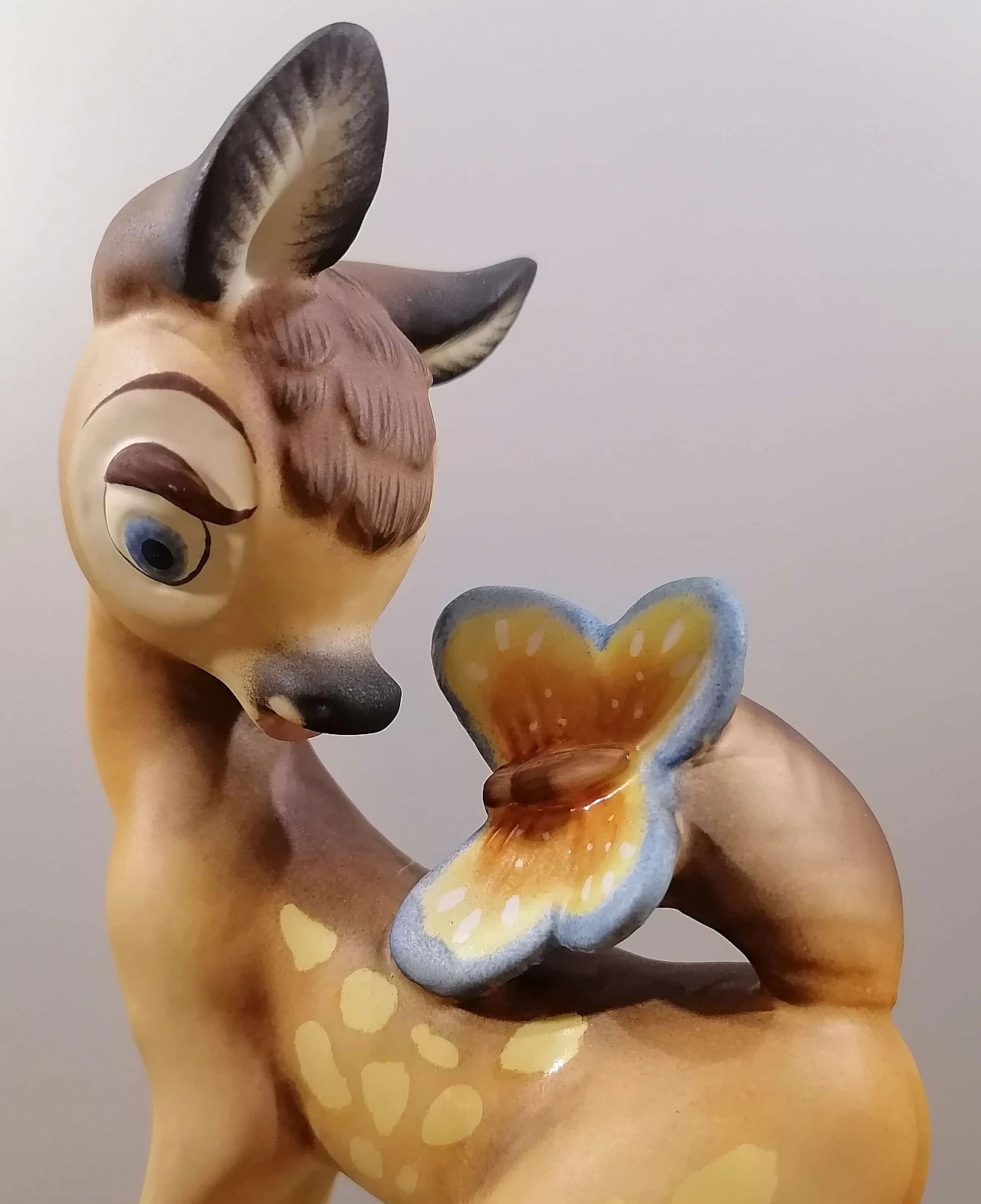 Scultura in ceramica di Bambi della serie Walt Disney per Lenci, anni '40 1445397