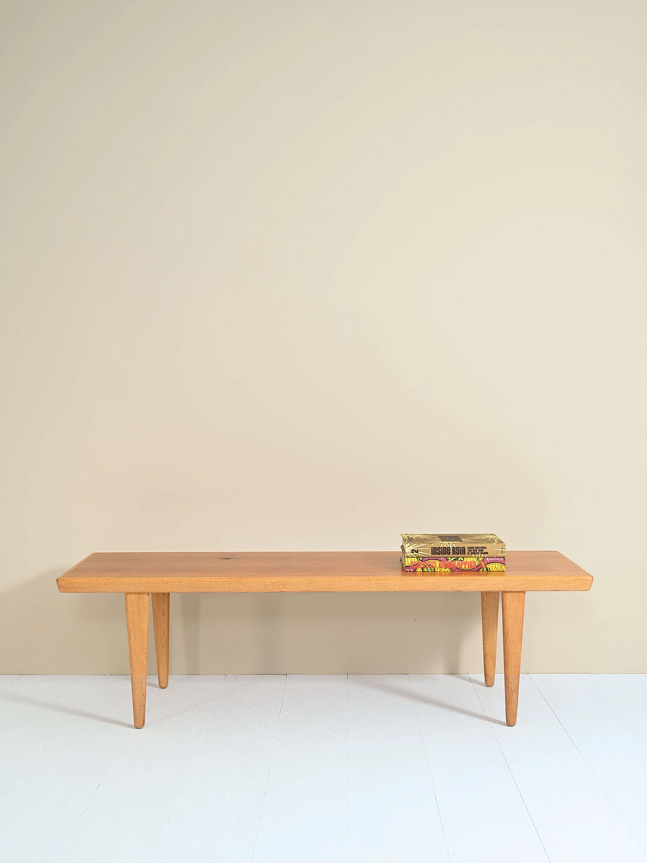 Teak and oak coffee table for living room, 1960s 1448543