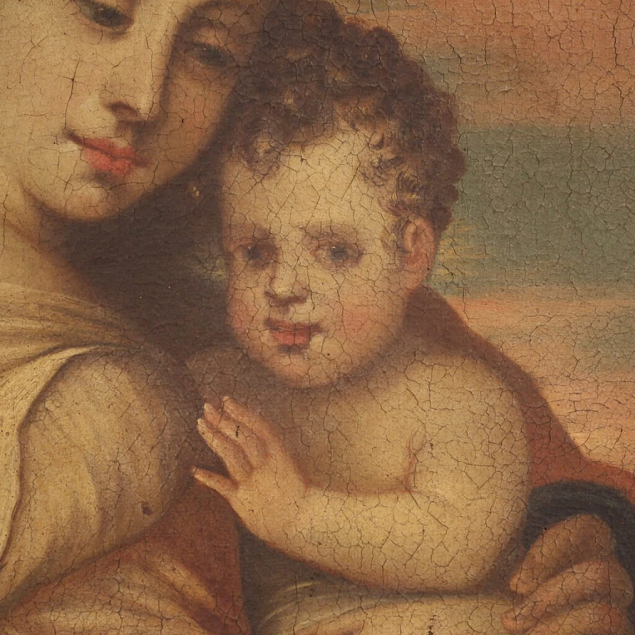 Oil painting of Madonna and Child, 18th century 1458265