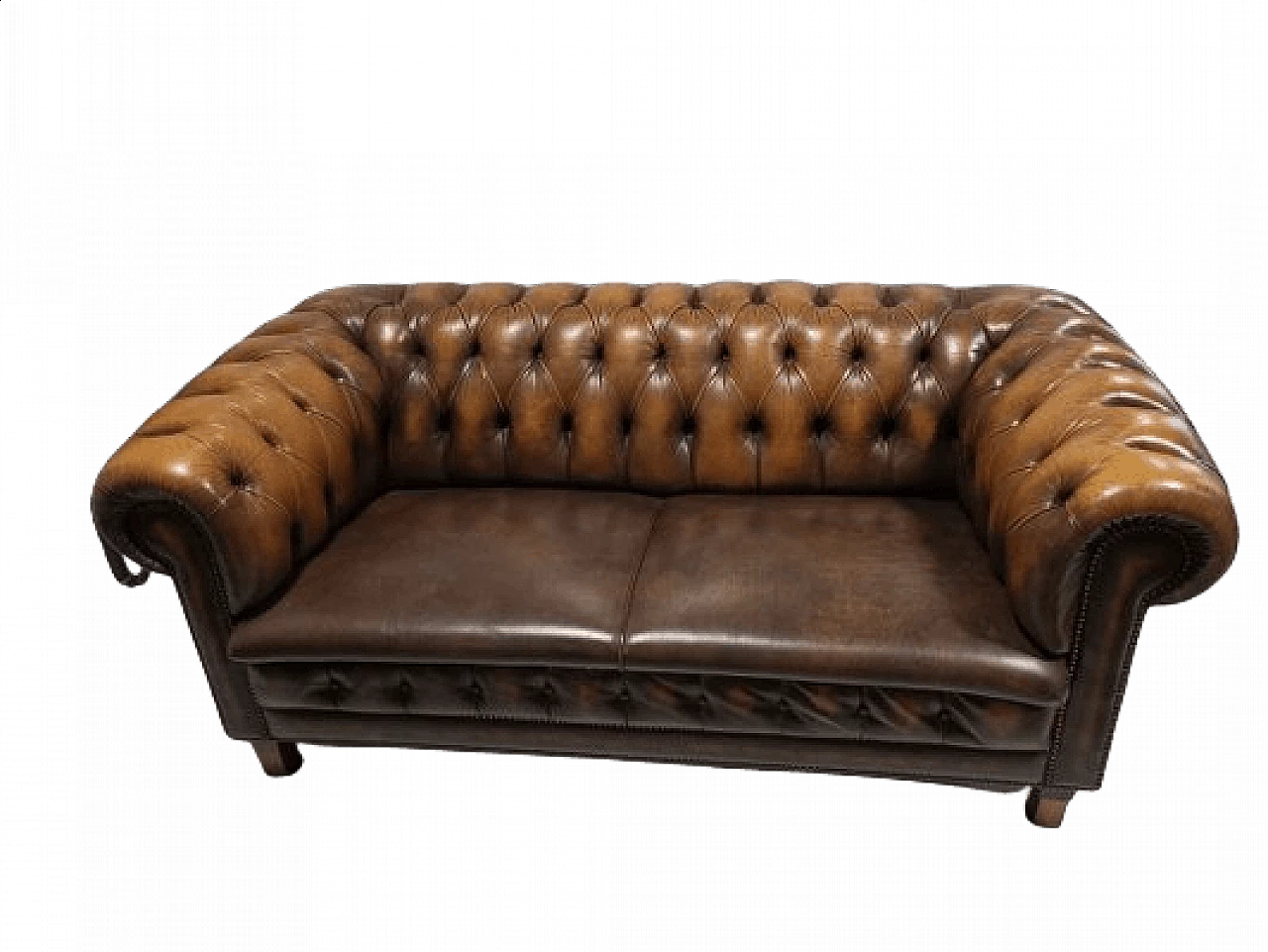 English Chesterfield leather sofa, 1960s 1458874