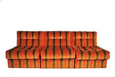 3 Striped armchairs, 1970s