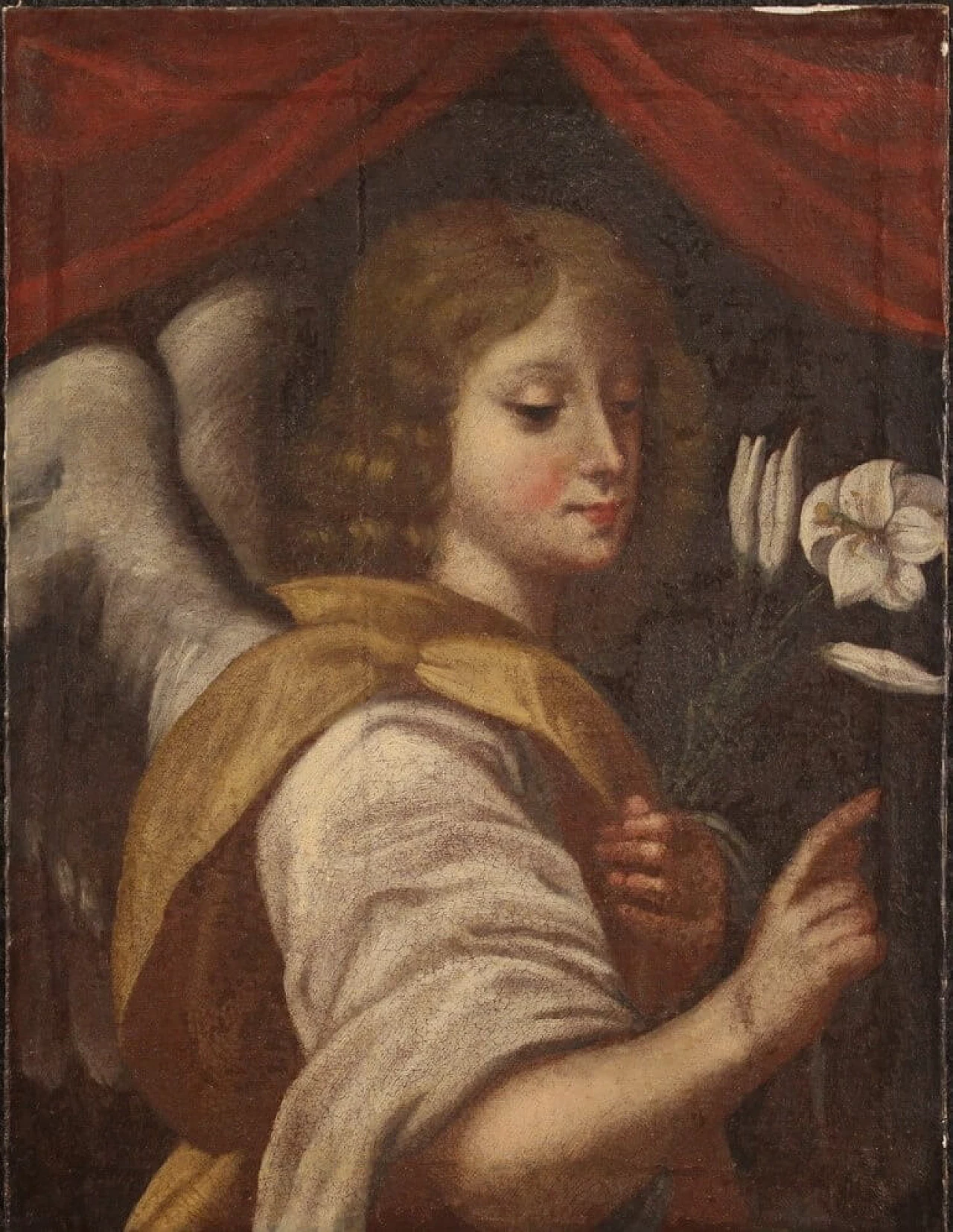 Oil on canvas depicting The Archangel Gabriel, 17th century 1467267