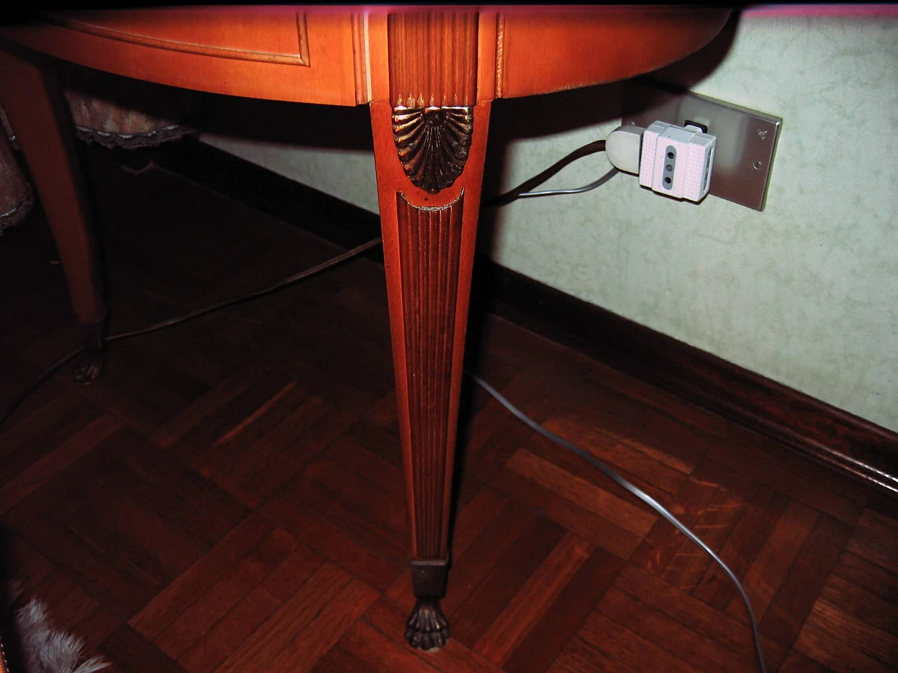 Pair of bedside tables with oval marble top, 1960s 1469740