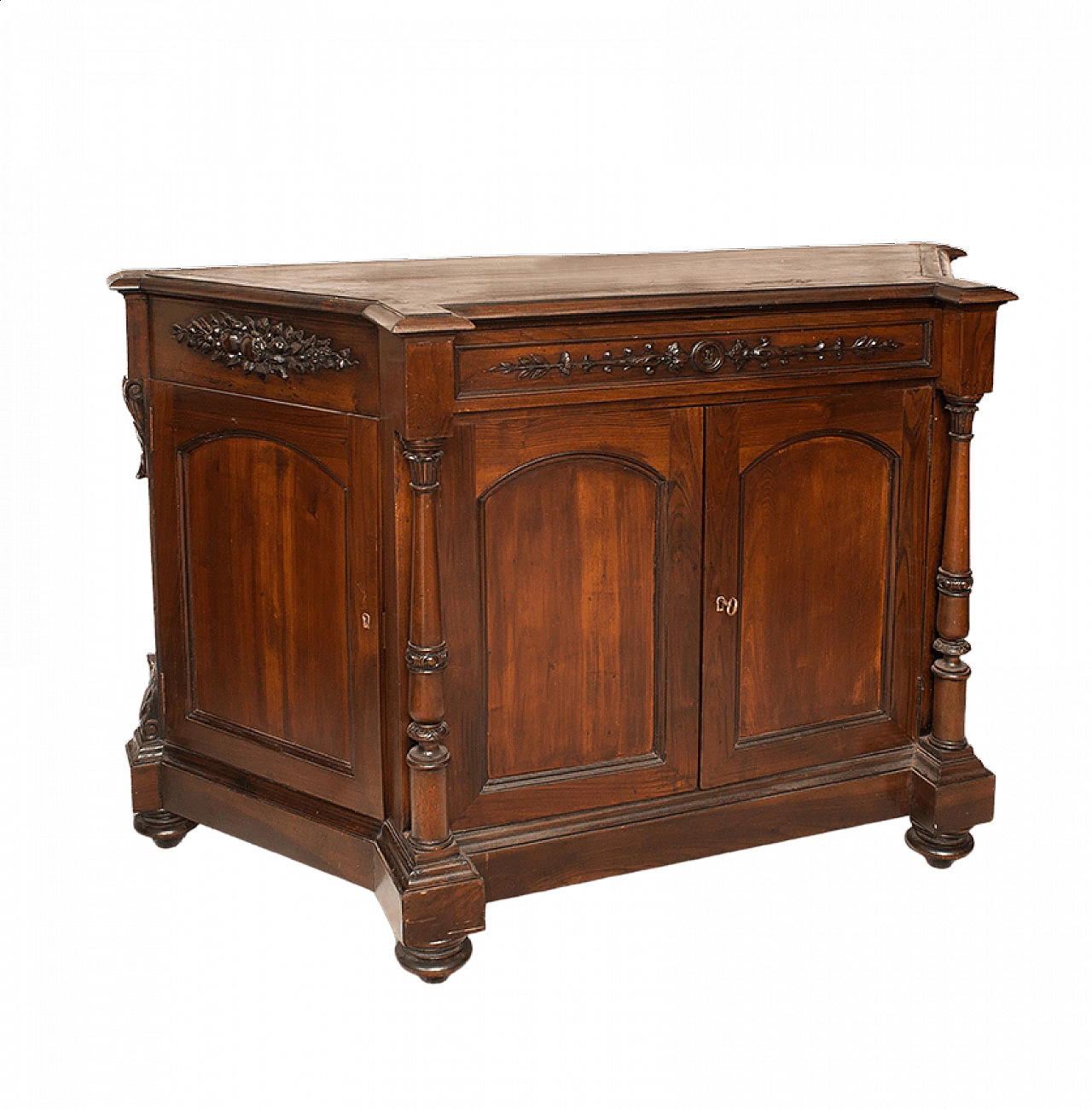 Solid walnut sideboard with joints, 19th century 1470060