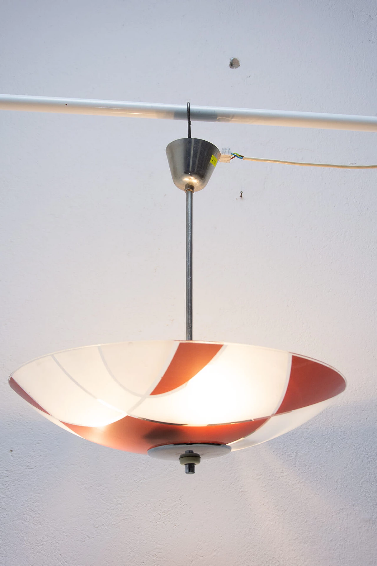 Stained glass pendant lamp for Žukov, 1960s 1471965